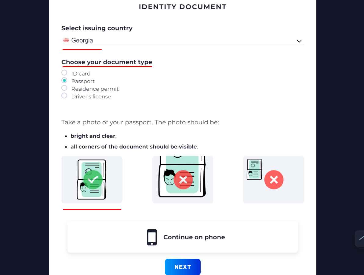 Step 2. Document Type